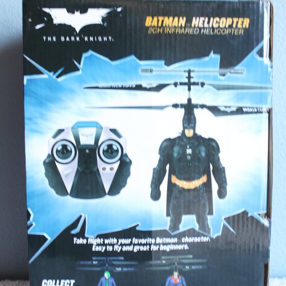 World Tech Toys 2013 Batman The Dark Knight 2Ch Infrared Helicopter NIB - Picture 5 of 7